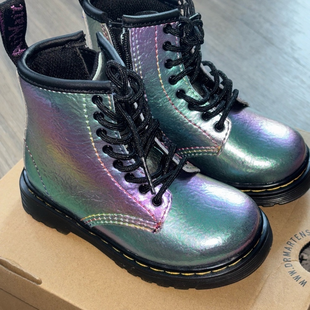 Dr. Martens 1460 Multi Rainbow Crinkle Boots